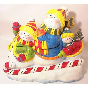 Lets Go Sledding Cookie Jar by Certified International by