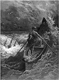 2.75inch x 2 inch (7.5cm x 5cm) Fridge Magnet Gustave Dore The Bible The Mariner Abandons Ship