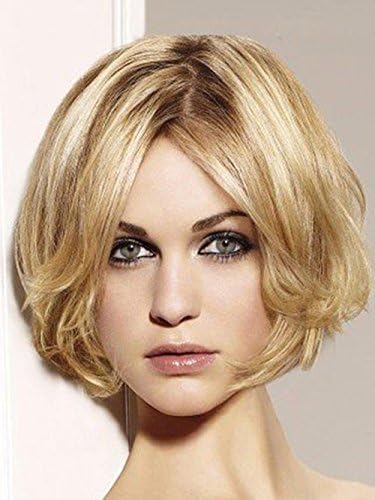 HI GIRL Golden Blonde Bottom Curly Cosplay Hair Wigs for Women