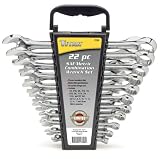 Titan 17398 22-Piece SAE & Metric Combination Wrench Set