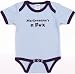 Small Shorts - Urban Smalls My Grandma's A Fox Short Sleeve Bootysuit, Sky Blue, 6-12 Months