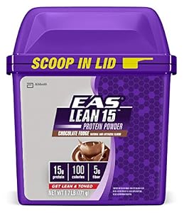 EAS Lean 15 Protein,  Chocolate Fudge, 1.7 Pound