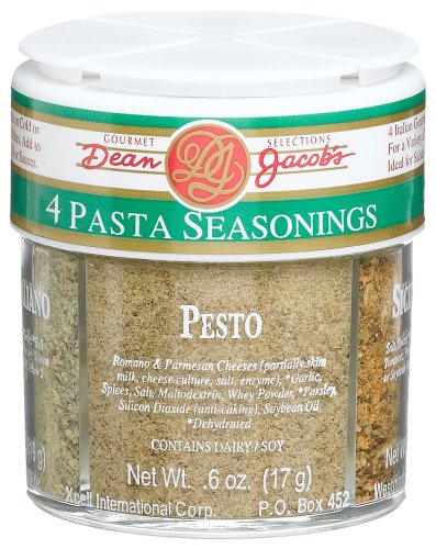 Dean Jacobs 4 Pasta Seasonings, Regular, 2.46-Ounce Jars (Pack of 4) by Dipping Seasonings