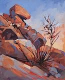 Joshua Tree National Park - Original Oil Painting - California Desert Landscape