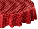 Lenox Laurel Leaf 90-Inch Round Tablecloth, Cranberry