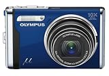Olympus Mju-9000 Digitalkamera (12 Megapixel, 10-fach opt. Zoom, 6,9 cm (2,7 Zoll) Display, Bildstabilisator) blau inkl. 4GB microSD Karte