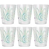 Zak Designs Sari 18-Ounce Double Old Fashioned Glasses, Set of 6