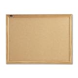 Boone Oak Frame Natural Cork Bulletin Board, 18in. x 24in.