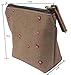 niceEshop(TM) Portable Canvas Red Flower Coin Purse Pouch Bag Key Case,Coffee