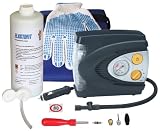 Zoom Produkt-Bild: NEU! ELASTOFIT Reifenpannenset Prime Kompressor mit LED/Blink/SOS Licht Dichtmittel 10 Jahre haltbar