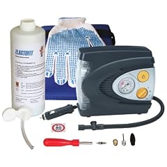 NEU! ELASTOFIT Reifenpannenset Prime Kompressor mit LED/Blink/SOS Licht Dichtmittel 10 Jahre haltbar