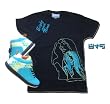 8&9 "Center Of Attraction" Printed Men's T-shirt By EIGHT & NINE DESIGNS Jet Black/Dark Teal/Lime JB Classics Exclusive Color Way 8&9 Tee