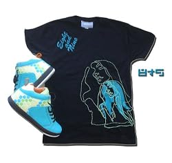8&9 "Center Of Attraction" Printed Men's T-shirt By EIGHT & NINE DESIGNS Jet Black/Dark Teal/Lime JB Classics Exclusive Color Way 8&9 Tee