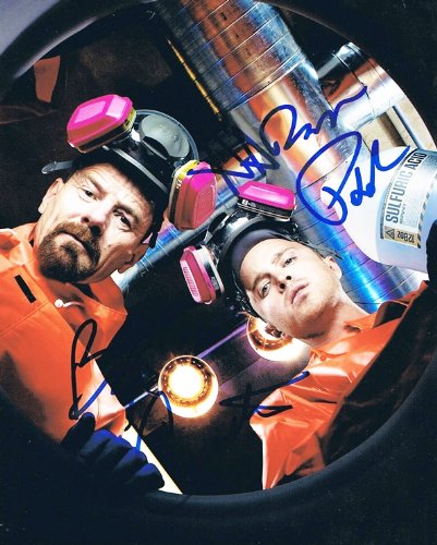 BRYAN CRANSTON & AARON PAUL - Breaking Bad AUTOGRAPHS Signed 8x10 Photo