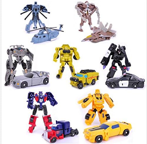 Transformation 7pcs/lot Kids Classic Robot Cars Toys For Children Action &amp; Toy Figures