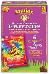 Annie's Homegrown Bunny Graham Friends (Honey, Chocolate & Chocolate Chip), 6-Count Pouches (Pack of 6)