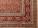 Homestead Vegetable Dye Block Print Tablecloth Square 60x60 Red Cotton Floral Kitchen Table Linen
