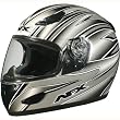 AFX Multi Men's FX-20 Street Motorcycle Helmet w/ Free B&F Heart Sticker - Silver