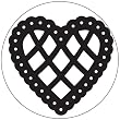 Martha Stewart Martha Stewart Large Punch, Lace Scalloped Heart