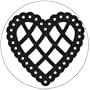 Martha Stewart Martha Stewart Large Punch, Lace Scalloped Heart