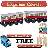 51Xb6DJSJoL. SL160  Express Coach from Thomas The Tank Engine Wooden Train Set   Free 2 Pieces of Track & Free Thomas the Tank Engine