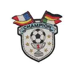 FU�BALL 7,7 cm * 7,7 cm AUFN�HER B�GELBILD APPLIKATION Wappen Emblem Logo L�nder Italien Deutschaldn Frankreich Spanien FUSSBALL BALL SPORT EM WM PATCH