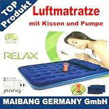 Luftmatratze / Luftbett 203 x 152 x 22 mm mit Kissen und Pumpe
