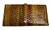Lodis Flat wallet snake design green multi glossy design