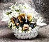 Congratulations! Wedding Wishes Gourmet Gift Basket -Medium (Large Shown)