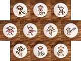 SET (10) BOBBY JACK DRESSER DRAWER PULLS KNOBS