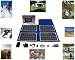 24W Foldable Solar Charger kit, Portable Solar Camping, Hiking, Emergency, Survival, Disaster, Rescue, RV, Laptop, Hunting, Fishing, Marine, Military,Car, Travel kit with 96W Battery