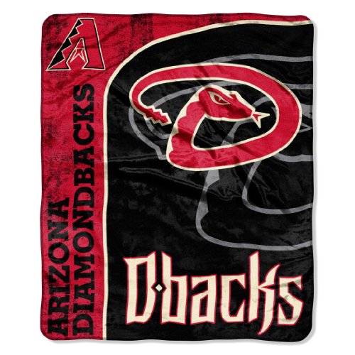 MLB Arizona Diamondbacks 50-Inch-by-60-Inch Micro Plush Raschel Throw 