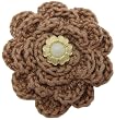Handmade MINI Cotton Crochet Coat Pin - Vintage Tan (One-of-a-kind) Handmade MINI Cotton Crochet Coat Pin - Vintage Tan (One-of-a-kind)