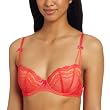 Betsey Johnson Women's Eyelet Lace 3 Section Foam Demi Bra