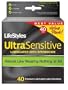 LifeStyles Extra Pleasure Brand 2046 Ultra Sensitive Condoms, with Spermicidal Lubricant, 40-Count Boxes (Pack of 2)