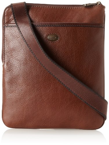 FOSSIL 化石 Estate Courier 男士真皮邮差包