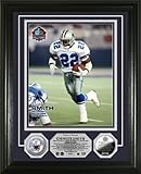 IMAGE OF Highland Mint NFL Dallas Cowboys Emmitt Smith HOF Induction Silver Plate Photo Mint