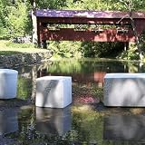 Cube Outdoor Ottoman - Frontgate - Patio Furniture