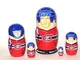NHL Hockey Montreal Canadiens * or Any Team your choice Russian Nesting doll 5 pcs / 6-7 in * nhl.mont.can