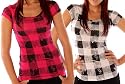 Folter CHECKERED PAST Womens T-shirt in Choice of Colors
