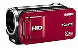 Sanyo VPC-ZH1R Dual Camera High Definition Video w/30x Optical Zoom (Red)