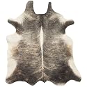 Safavieh Rug Collection Vaquero 4-Foot 6 by 6-Foot 6 Handpicked Argentinian Cowhide Area Rug, Natural Brown, Black, and Off-White
