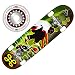 Roller Derby Big G-Pin Skateboard - Green/ Yellow/ Red/ Black (31x8")