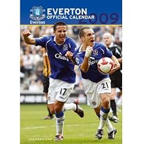 EVERTON FC OFFICIAL 2009 WALL CALENDAR NEW SEALED