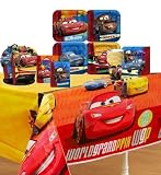 Disney Cars 2 Party Supplies Pinata Party Pack Including Plates, Cups, Napkins, Tablecover, centerpiece, Invitations and Thank you Notes - 8 Guests