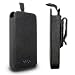 Apple iPhone 3G Premium Glide Leather Case + Screen Protection Film from Elago - (Black with Belt Clip)
