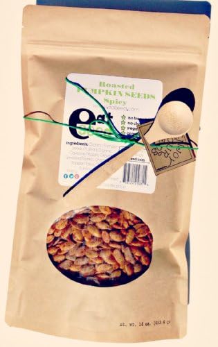Organic Roasted Pumpkin Seeds (Hulled) - Spicy 16 oz