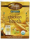 Pacific Natural Foods Organic Free Range Chicken Broth, 8-Ounce Pouches (Pack of 24)