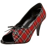 Funtasma by Pleaser Women's Halloween PUPIL-24,Red Plaid,7 M