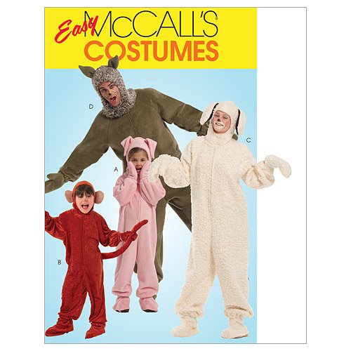 McCall's Patterns M5956 Misses'/Men's/Children's/Boys'/Girls' Animal Costumes, Size ADT (SML-MED-LRG-XLG)